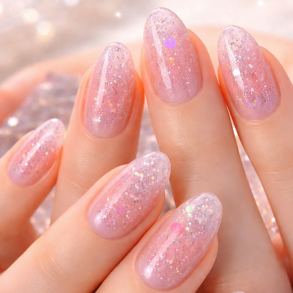 Glitter Jelly Nails
