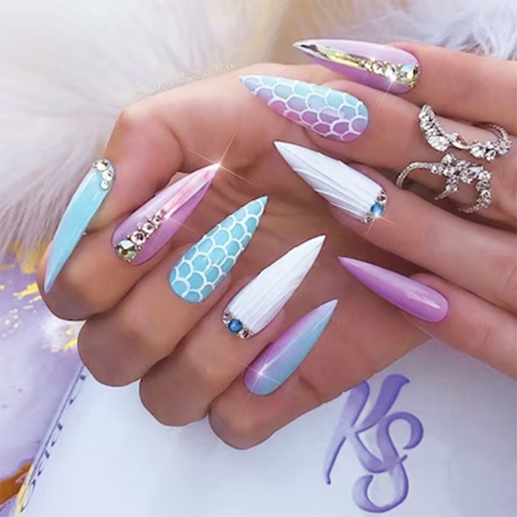 Mermaid-Inspired Nails